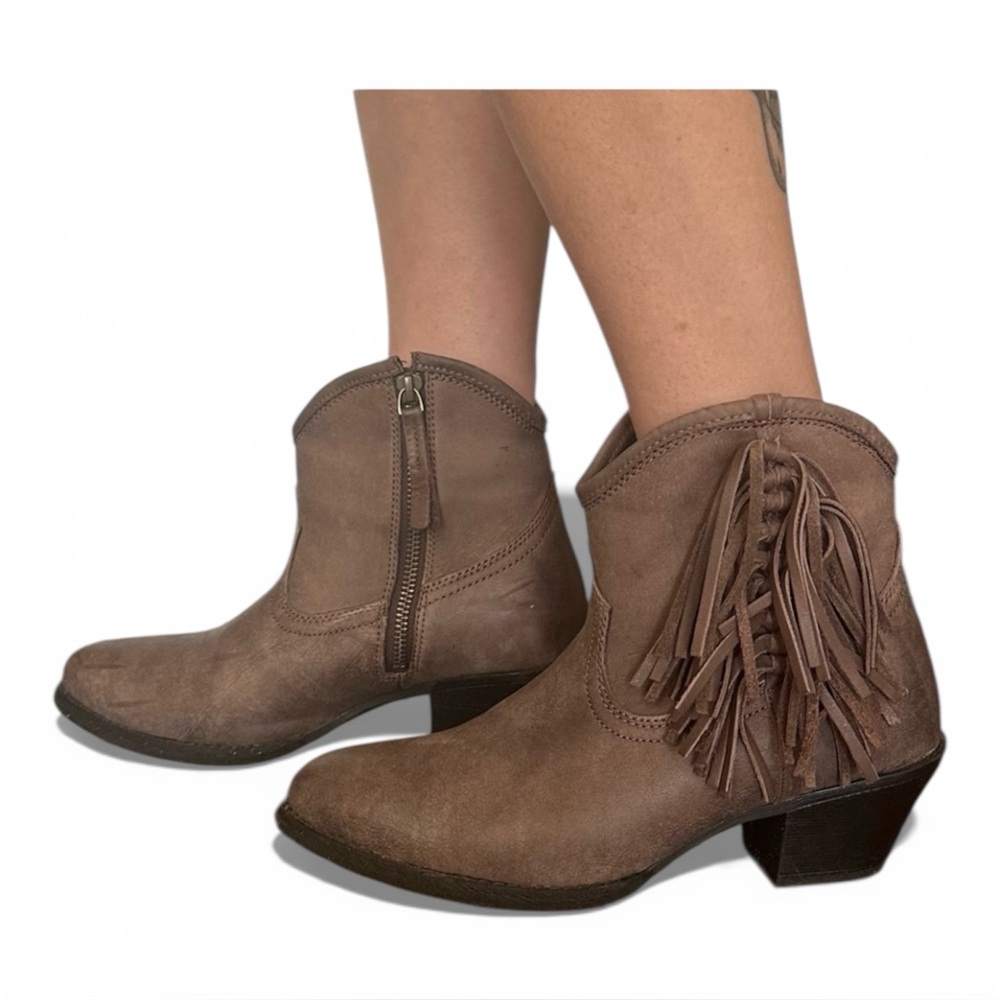 Ariat Women’s Leather Cowboy Ankle Boots